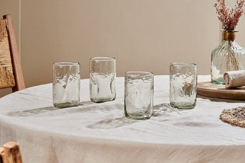 nkuku chandani tumbler tall clear set of 4 5055672419884 32809560342704