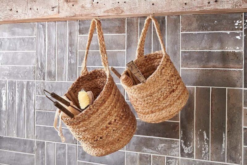 nkuku chapad hemp wide wall hung basket 5055672412199 31010504605872 1