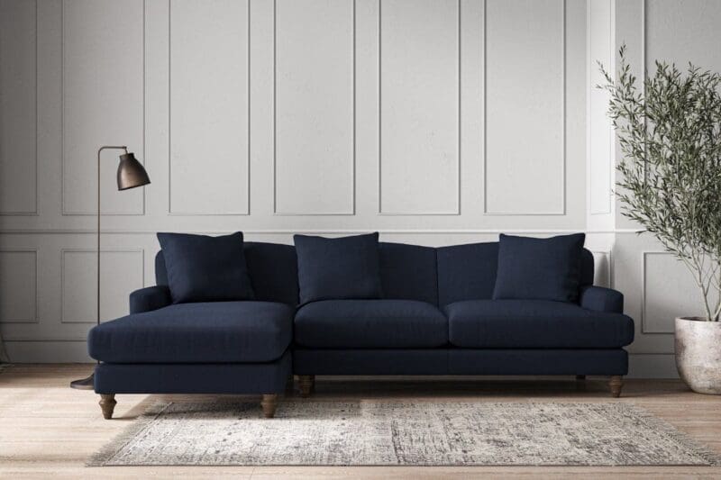 nkuku deni large left hand chaise sofa brera linen indigo 5055672429982 33152955383984