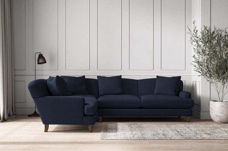 nkuku deni large left hand corner sofa brera linen indigo 5055672430100 33152973045936