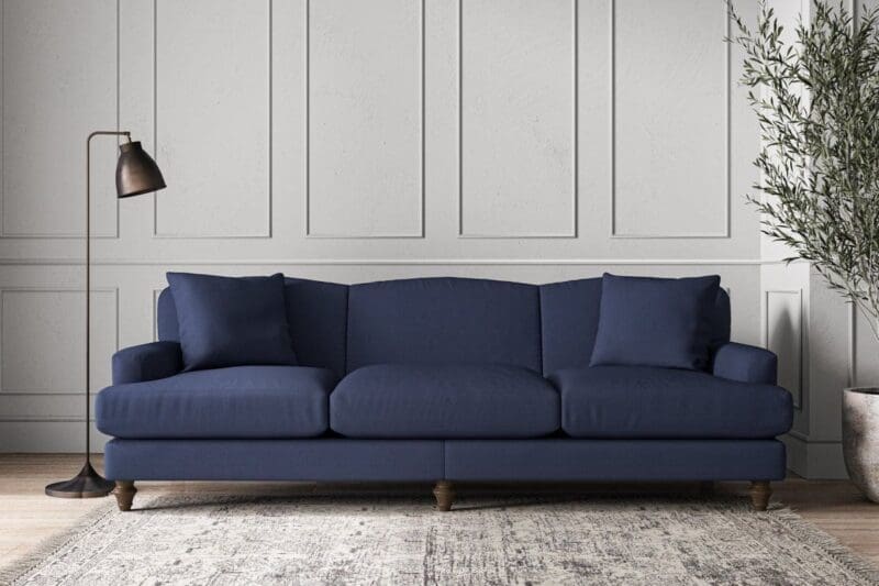 nkuku deni super grand sofa recycled cotton navy 5055672438373 33151870435504