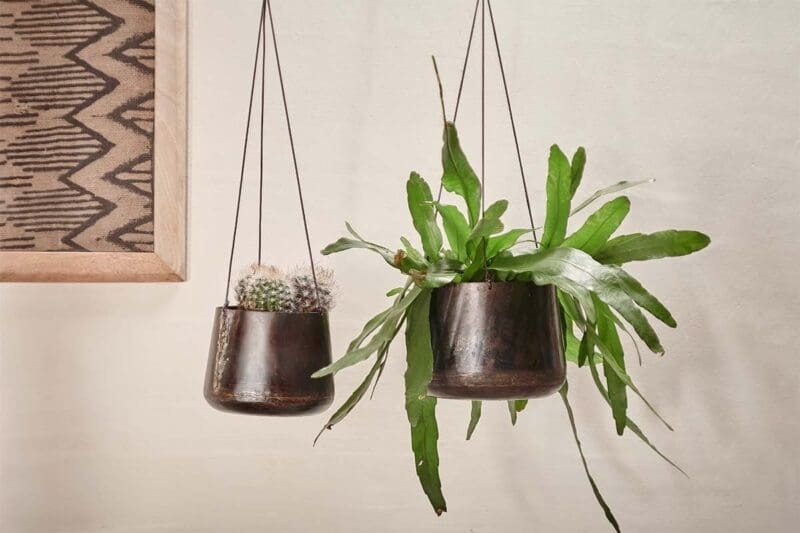 nkuku endo reclaimed iron hanging planter 5055672412564 31010416525488 1