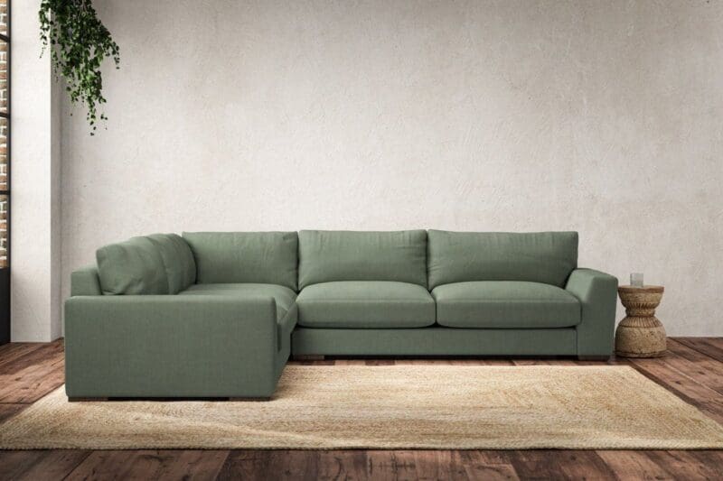 nkuku guddu large left hand corner sofa brera linen jade 5055672432395 33156424433840