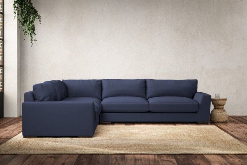 nkuku guddu large left hand corner sofa recycled cotton navy 5055672439516 33156426137776