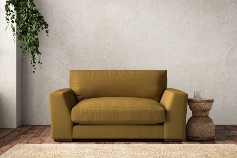 nkuku guddu love seat recycled cotton ochre 5055672440031 33156572053680