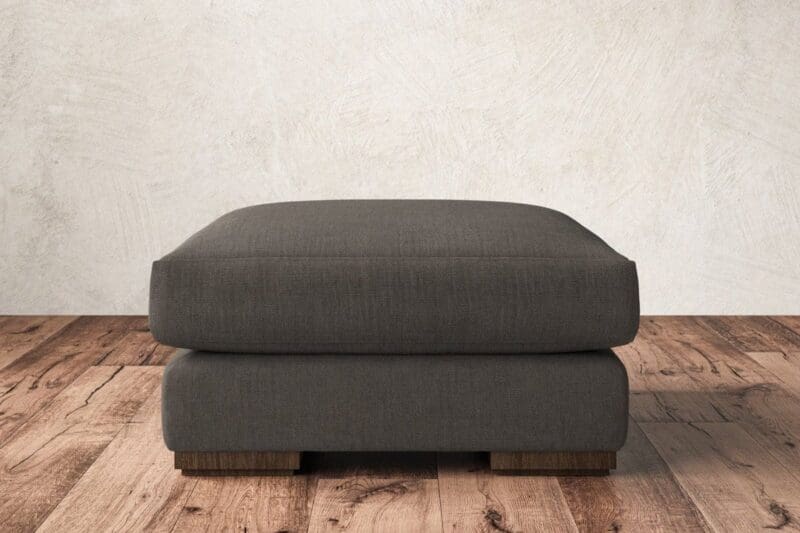 nkuku guddu medium footstool brera linen granite 5055672432975 33156578115760