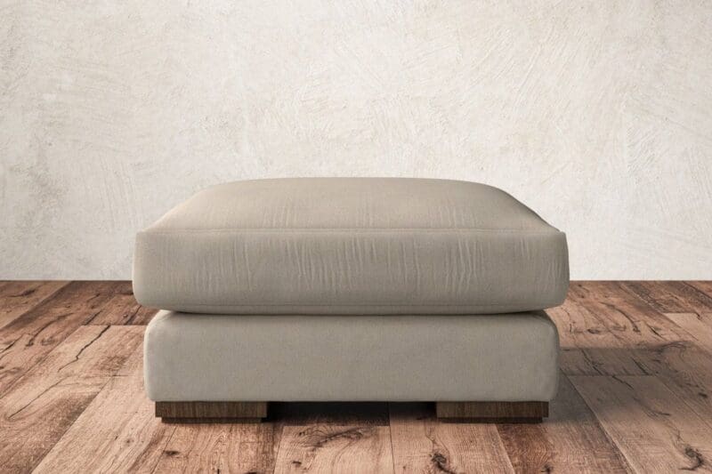 nkuku guddu medium footstool recycled cotton stone 5055672440055 33156604133552