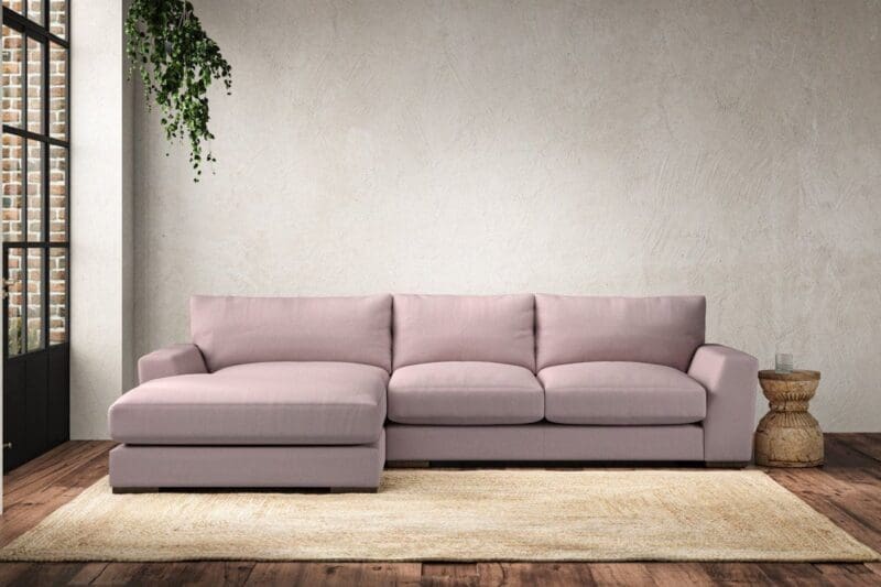 nkuku guddu medium left hand chaise sofa recycled cotton lavender 5055672440192 33156612063408