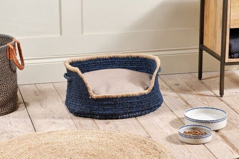 nkuku jaiyuh hemp pet bed indigo small 5 06e 12 32807257374896