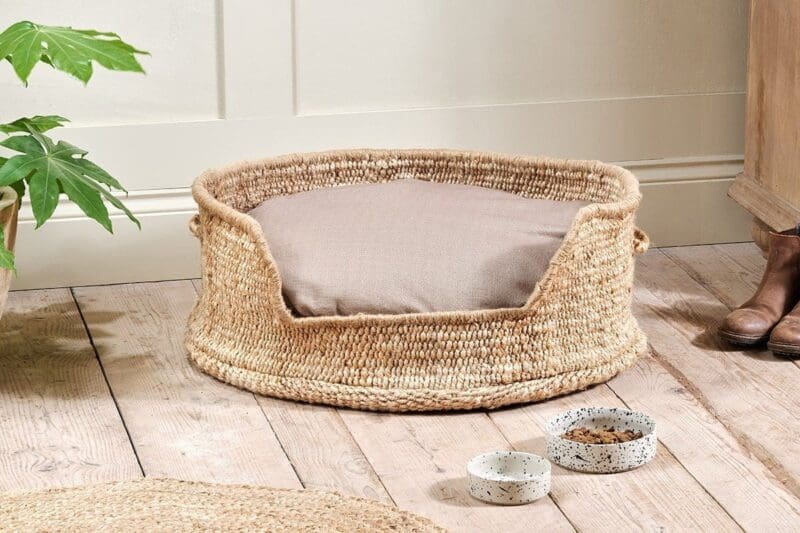 nkuku jaiyuh hemp pet bed natural large 5 06e 12 32807270056112