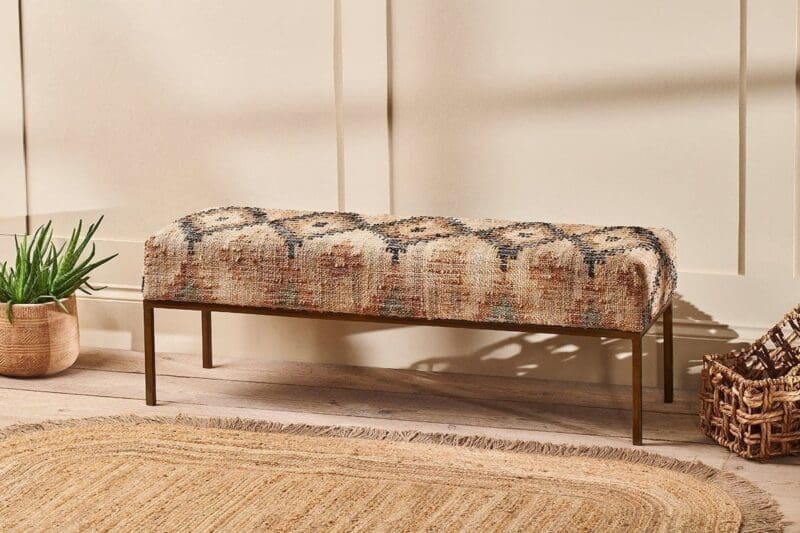 nkuku kesu kilim iron bench 5 06e 12 32807133249712