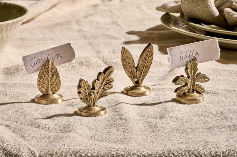 nkuku leaf brass place card holders 5055672416142 32290626240688