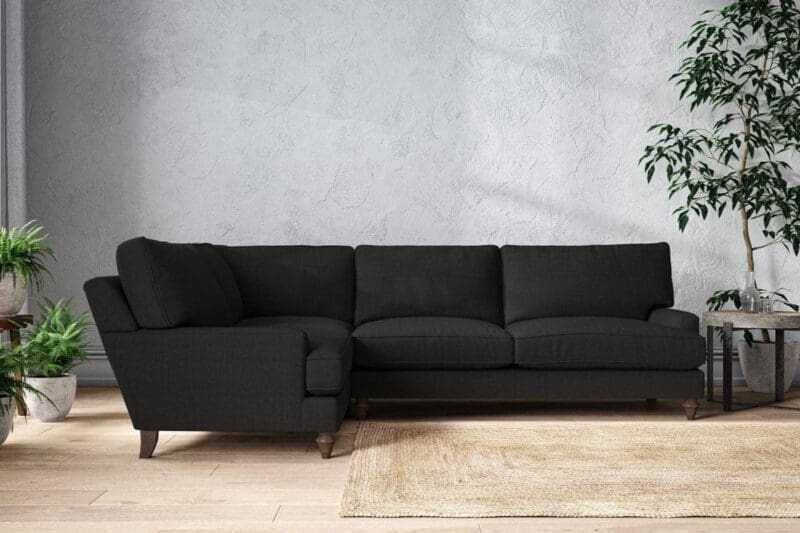 nkuku marri grand left hand corner sofa brera linen charcoal 5055672433897 33162622566576