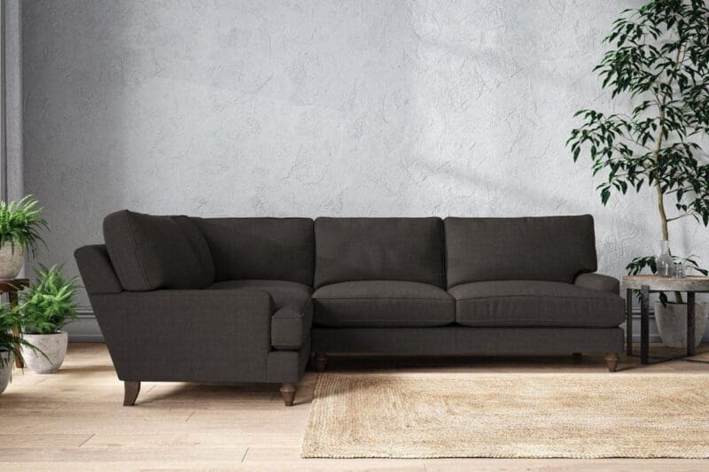 nkuku marri grand left hand corner sofa brera linen espresso 5055672433927 33162624729264