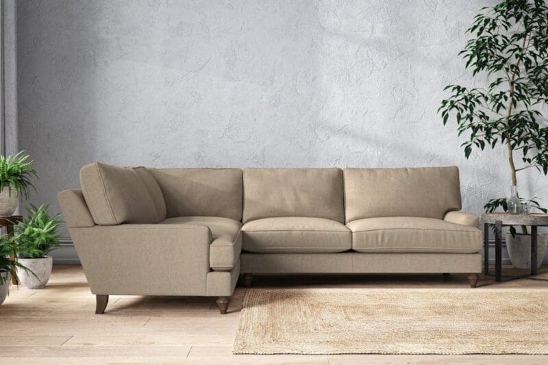 nkuku marri grand left hand corner sofa brera linen pebble 5055672433989 33162627154096