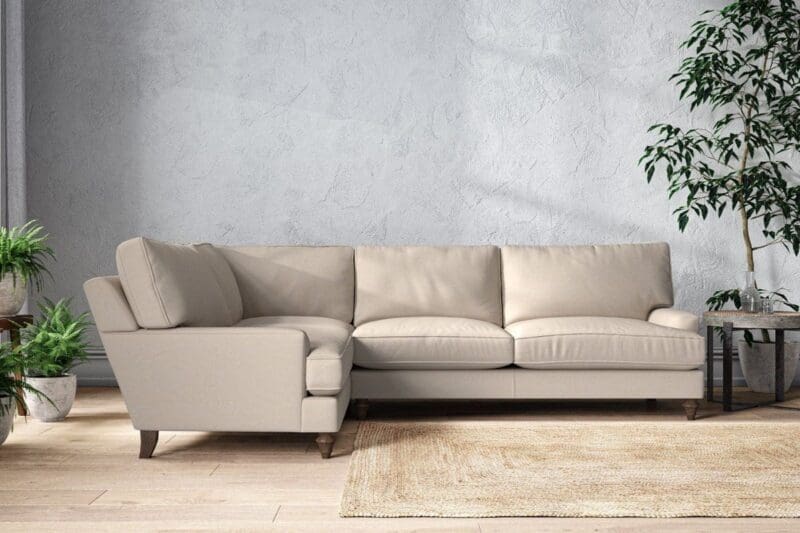 nkuku marri grand left hand corner sofa recycled cotton natural 5055672441007 33162636820656