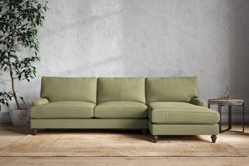 nkuku marri grand right hand chaise sofa brera linen sage 5055672434115 33162644029616