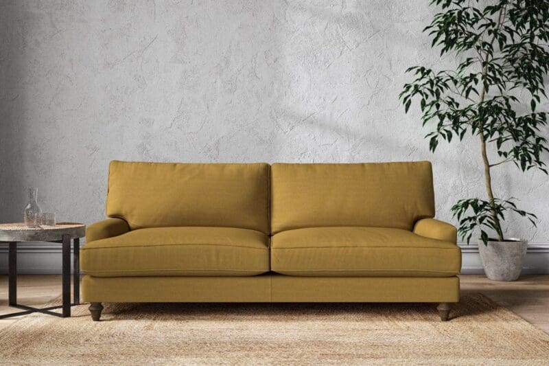 nkuku marri grand sofa recycled cotton ochre 5055672441472 33162729488560