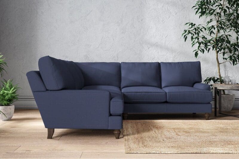 nkuku marri large corner sofa recycled cotton navy 5055672441557 33162743578800