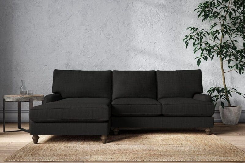 nkuku marri large left hand chaise sofa brera linen charcoal 5055672434610 33162762911920