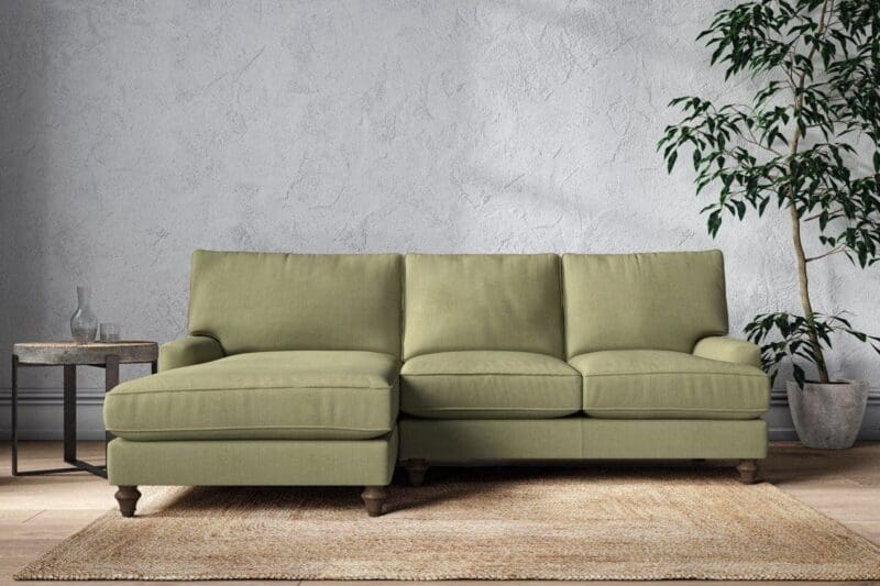 nkuku marri large left hand chaise sofa brera linen sage 5055672434719 33162767368368