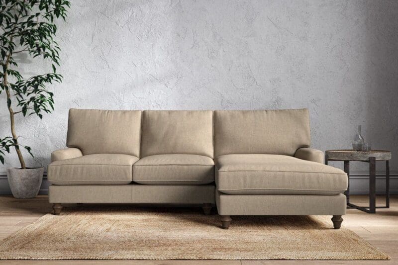 nkuku marri large right hand chaise sofa brera linen pebble 5055672434825 33162782113968