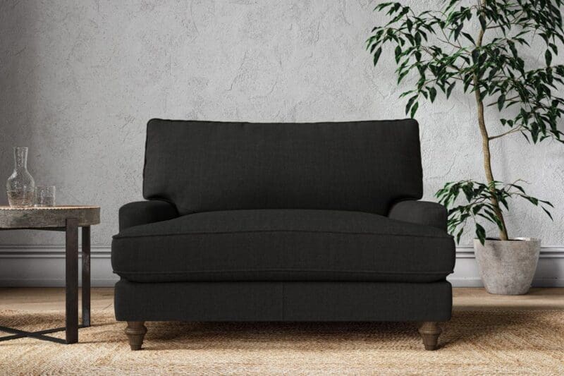 nkuku marri love seat brera linen charcoal 5055672434979 33162908926128