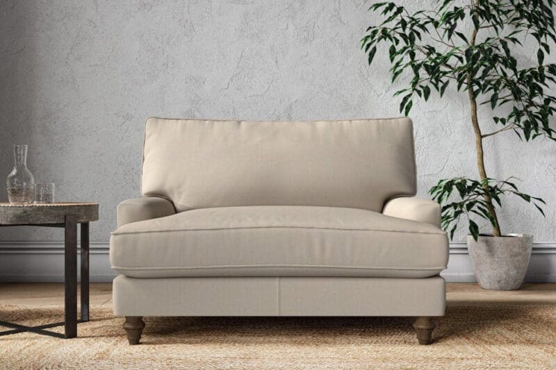 nkuku marri love seat recycled cotton stone 5055672442097 33162915840176