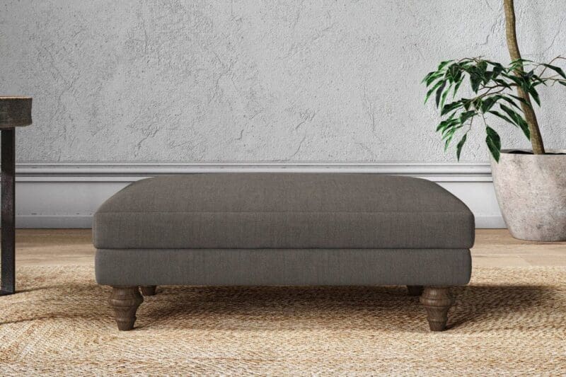 nkuku marri medium footstool brera linen granite 5055672435136 33162917544112