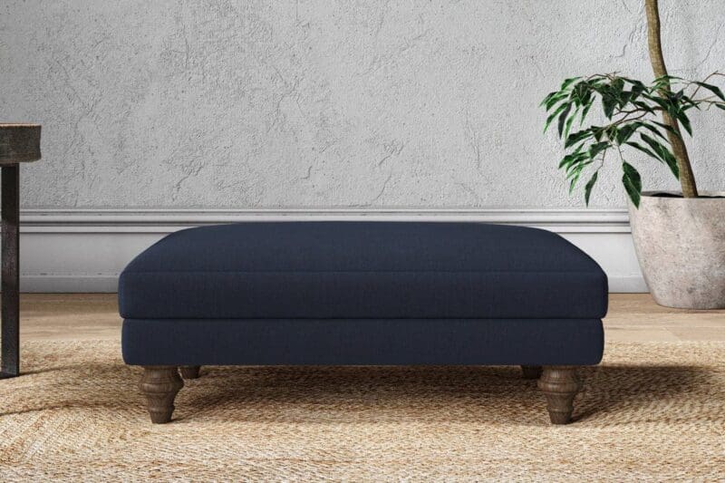 nkuku marri medium footstool brera linen indigo 5055672435143 33162917806256