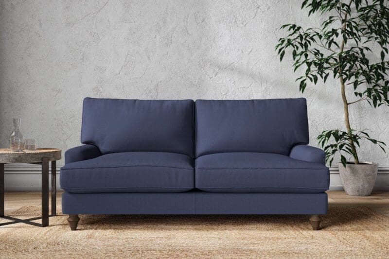 nkuku marri medium sofa recycled cotton navy 5055672442394 33162954834096