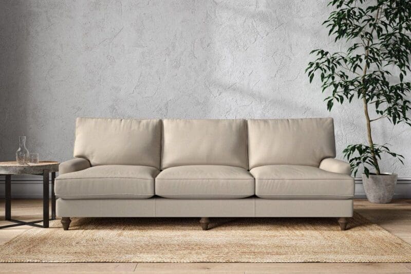 nkuku marri super grand sofa recycled cotton stone 5055672442455 33162973053104