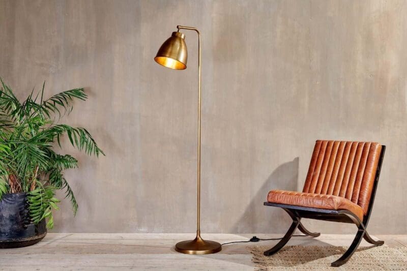 nkuku muturi floor lamp antique brass 5055672404163 23296901611696