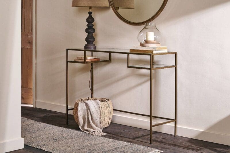 nkuku nakuru iron glass console table 5055672415282 31981148799152