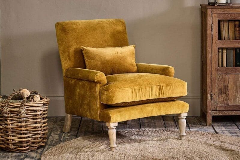 nkuku nalla velvet armchair ochre 5055672406587 29464406458544