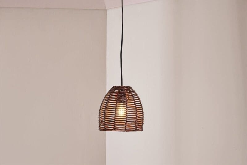 nkuku noko natural rattan conical pendant small 5055672419464 32810250010800