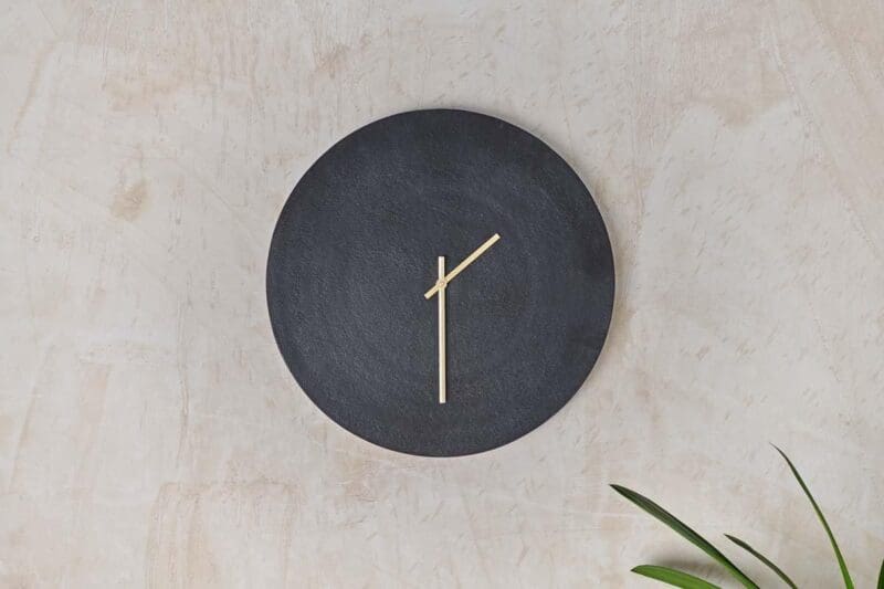 nkuku okota wall hung clock black 5055672495970 29391411347632