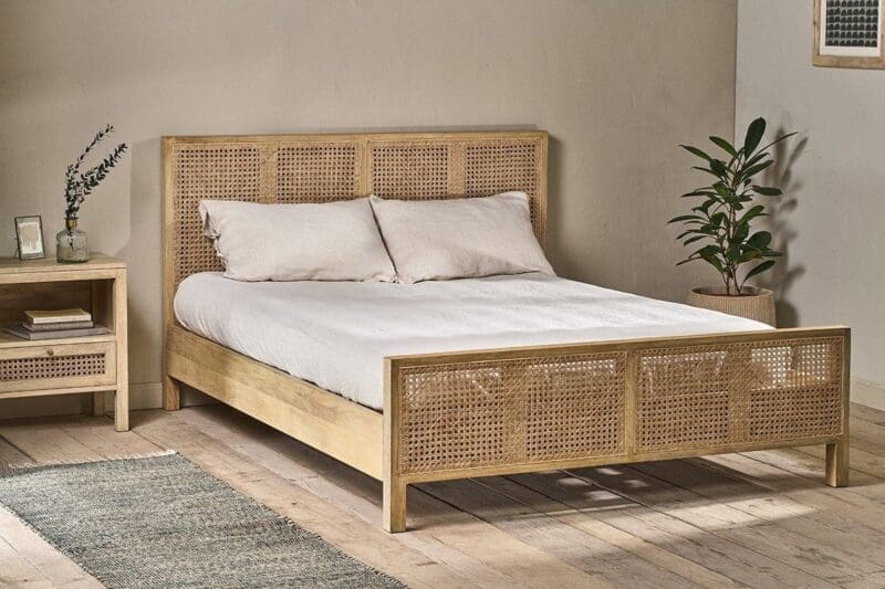 nkuku saharsa cane mango wood bed 5055672416609 31981239009456