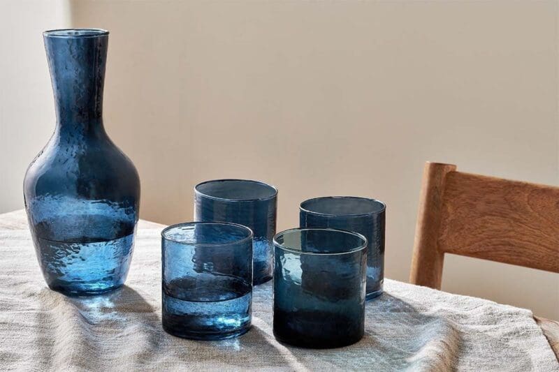 nkuku yala hammered tumbler indigo set of 4 5055672404842 31649866711216