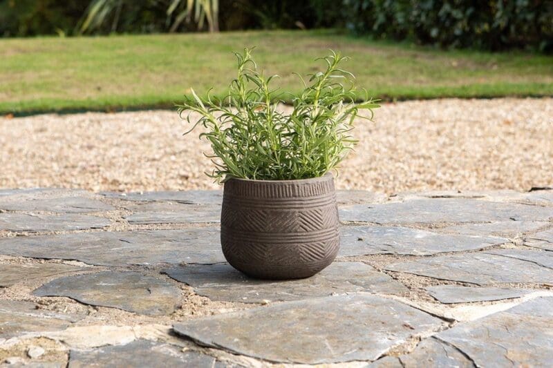 nkuku zadie etched ceramic planter grey small 5055672419679 33061393137840