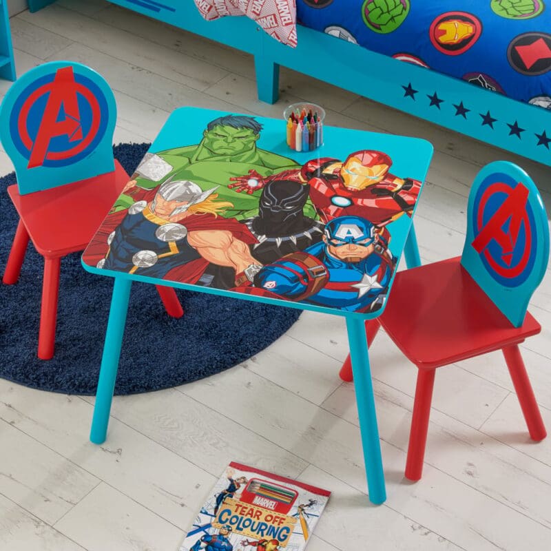 Disney Avengers Table2 Chairs Blue Wooden Happy Beds 2 1