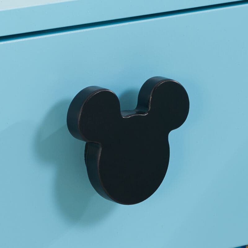 Disney Mickey Mouse 1 Drawer Bedside Table Blue Wooden Happy Beds 6 1