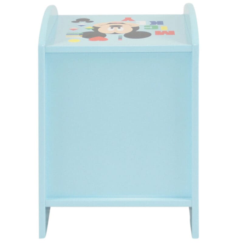 Disney Mickey Mouse 1 Drawer Bedside Table Blue Wooden Happy Beds 8 1