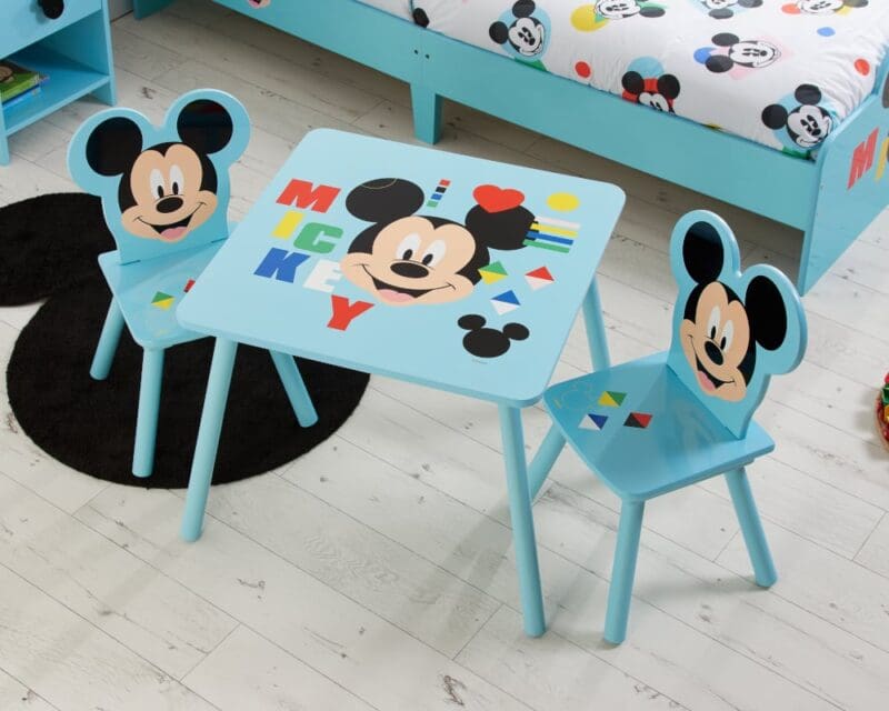 Disney Mickey Mouse Table2 Chairs Blue Wooden Happy Beds 2 1