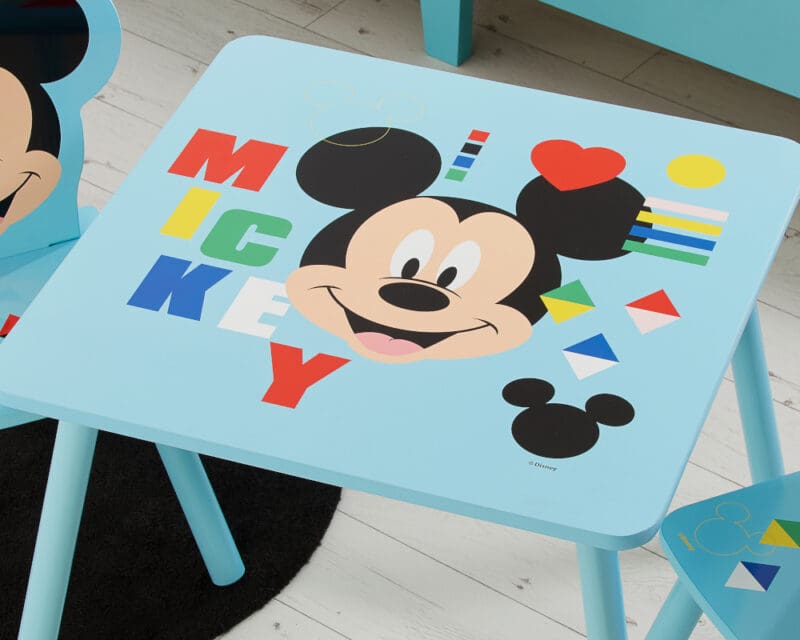 Disney Mickey Mouse Table2 Chairs Blue Wooden Happy Beds 4 1