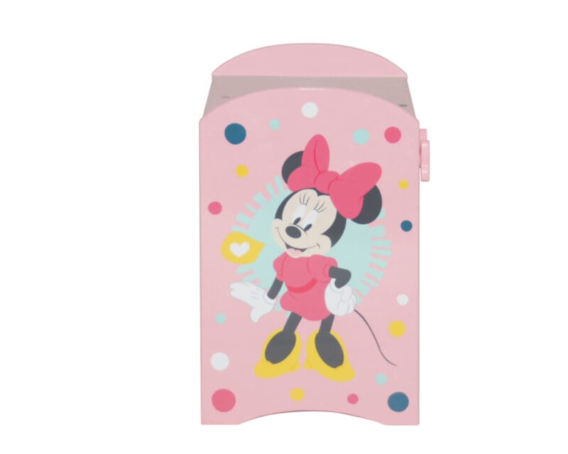 Disney Minnie Mouse 1 Drawer Bedside Table Pink Wooden Happy Beds 9 1