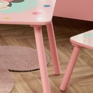 Disney Minnie Mouse Table2 Chairs Pink Wooden Happy Beds 6 1