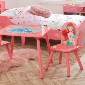 Disney Princess Table2 Chairs Pink Wooden Happy Beds 3 1