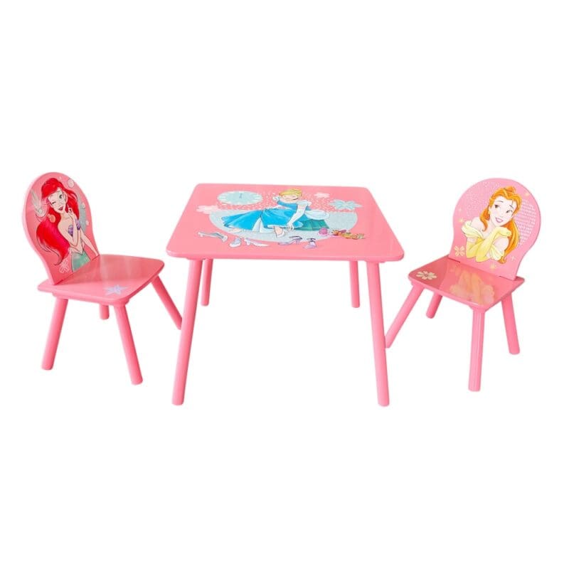 Disney Princess Table2 Chairs Pink Wooden Happy Beds 9 1