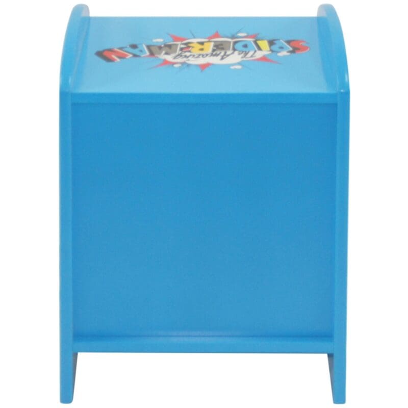 Disney Spider Man 1 Drawer Bedside Table Blue Wooden Happy Beds 8 1